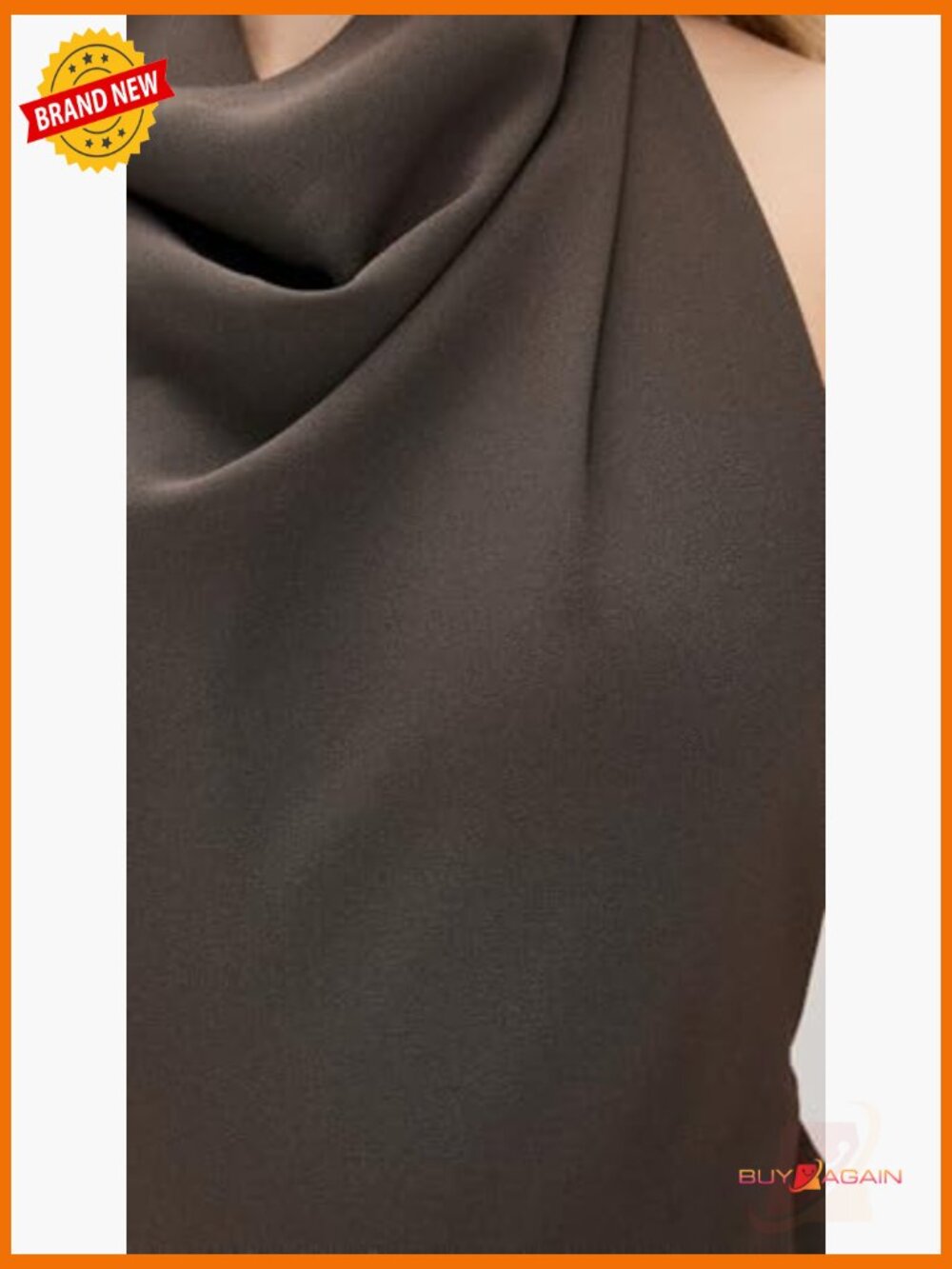 Vintage Crepe Bodysuit Cowl Neck Sleeveless Size Medium - Picture 6 of 6